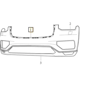 Wyprzedaż Zderzak przedni 2020 w kolorze 722 Volvo