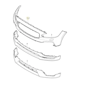 Tylko dziś Zderzak przedni część górna 2018 – w kolorze 711