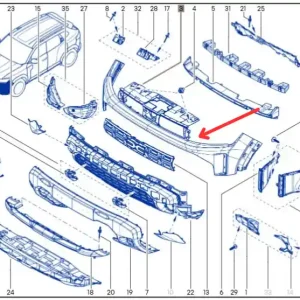 Zderzak przedni DACIA DUSTER III Kup teraz