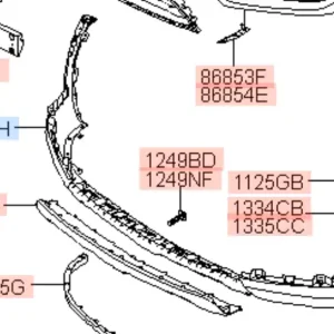 Nowość Zderzak przedni fe 2015 Hyundai
