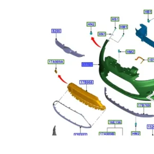 Dostępne od ręki Zderzak przedni fiesta 20082012 FORD - wyprzedaż
