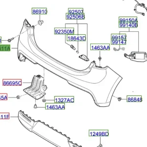 Zderzak tylny Kia Rio 20-25 Kup online