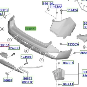 Zderzak tylny Kia Sportage Hybrid 21-25 Tani