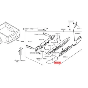 Zderzak tylny lewy NISSAN Darmowa dostawa