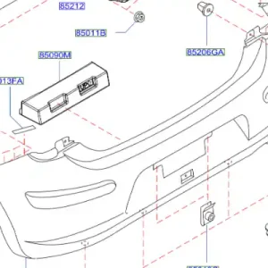 Do wyczerpania zapasów Zderzak tylny NISSAN