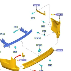 Bestseller Zderzak tylny prawy transit custom 2012FORD