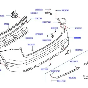 Zderzak tylny qashqai J11 NISSAN - wyprzedaż Sprawdź teraz