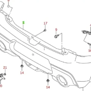 Zderzak tylny Suzuki Łatwy zwrot