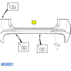 Wyjątkowa oferta Zderzak tylny Volvo XC60 2018