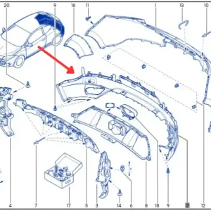 Zderzak tył (część dolna) RENAULT MEGANE III RS Zniżka