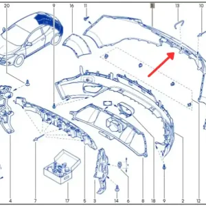 Zderzak tył (część góna) RENAULT MEGANE III RS Dostępne od ręki