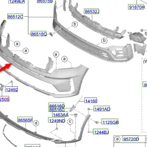 Darmowa dostawa Zderzak przedni górny Kia Sorento Hybrid 20-23