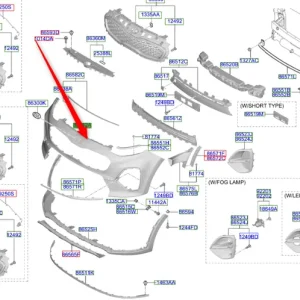 Zderzak przedni górny Kia Sportage 2018 2022 Nie przegap