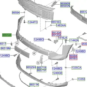 Zderzak przedni górny Kia Sportage 25 Ograniczona ilość