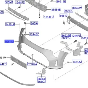 Zderzak przedni Kia Picanto 2024 Taniej
