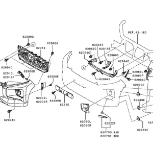 Zderzak przedni L200 Mitsubishi - wyprzedaż Okazja