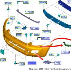 Zderzak przedni ranger tke 2011FORD - wyprzedaż Oferta