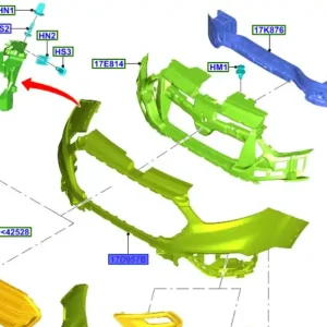 Zderzak przedni transit custom 2012FORD Rabat