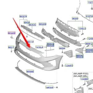 Rabat Zderzak przednie 2020