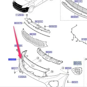 Wybór klientów Zderzak przód 2016 2018 KIA