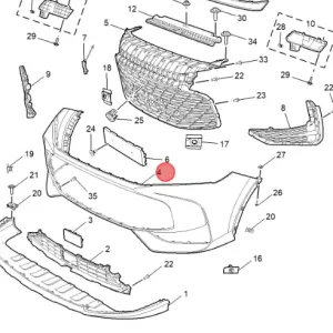 Zderzak przód mg hs 2024+ Wyprzedaż