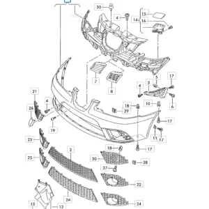 Zderzak przód przedni ibiza iii cordoba lift SEAT Łatwy zwrot