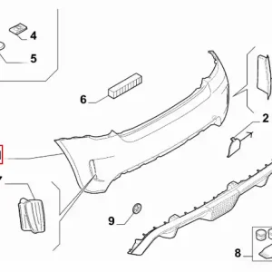 Sprawdź teraz Zderzak tylni Abarth 500 - wyprzedaż