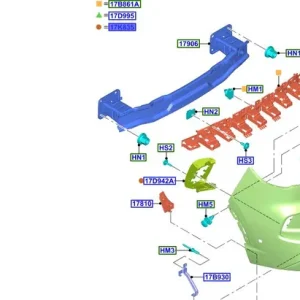 Zderzak tylni FORD Tani