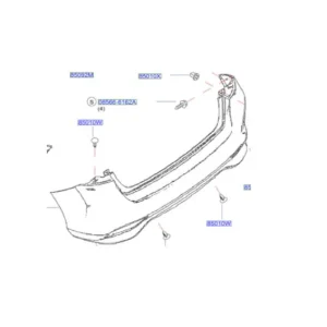 Dostępne od ręki Zderzak tylni NISSAN