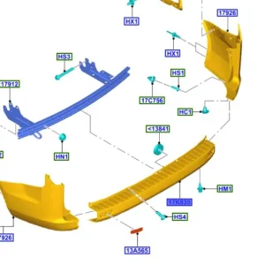 Zderzak tylni tourneo custom 2012FORD Rabat