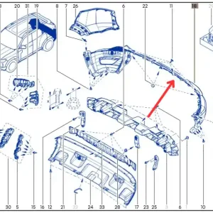 Hit cenowy Zderzak tylny (skorupa) DACIA DUSTER III