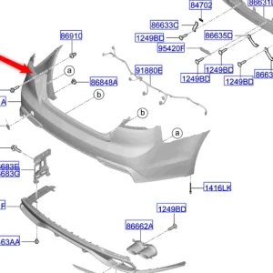 Zderzak tylny 2017 2023 Kup online