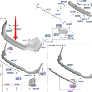 Zderzak tylny 2018 2022 KIA Nowość