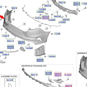 Wysoka jakość Zderzak tylny 2020