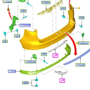 Zderzak tylny cmax 20102019 FORD Ekspresowa dostawa