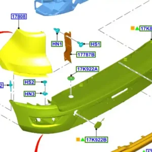 Zderzak tylny ecosport 20172023 FORD - wyprzedaż Darmowy zwrot