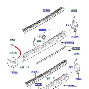 Hit cenowy Zderzak tył Ford Transit Connect CT7 2002-13 - wyprzedaż