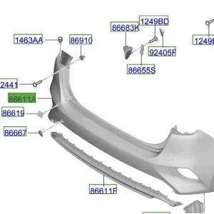 Zderzak tył KIA ProCeed 20-25 Szybka wysyłka
