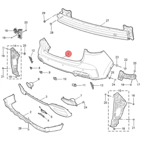 Zderzak tył mg hs (gen1) Zamów teraz