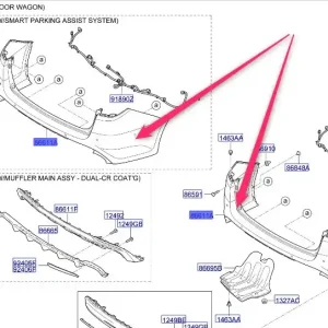 Ostatnie sztuki Zderzak tył optima 20152018 KIA - wyprzedaż