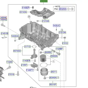 Najlepsza cena Zestaw Miski Olejowej Kia ProCeed 20-25