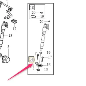 Zestaw montażowy wtryskiwacza Volvo Nowość