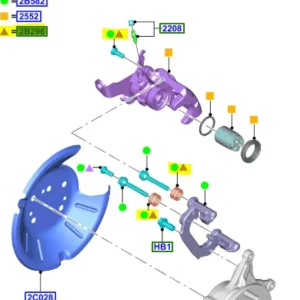 Łatwy zwrot Zestaw naprawczy zacisku Ford Fiesta 2013 2019 - wyprzedaż