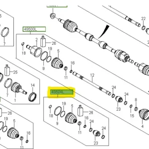 Zestaw osłon przedniej lewej osi Hyundai I40 - wyprzedaż Nie przegap