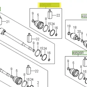 Zestaw osłon przedniej osi prawa strona Hyundai I30 - wyprzedaż Ostatnia szansa