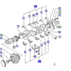 Zestaw panewek transit 8500 FORD - wyprzedaż Super okazja