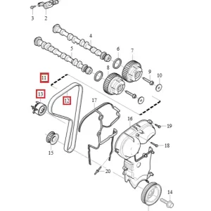Zestaw paska rozrządu Volvo V40 V40 CC S60 S80 V70 Bezpieczna płatność