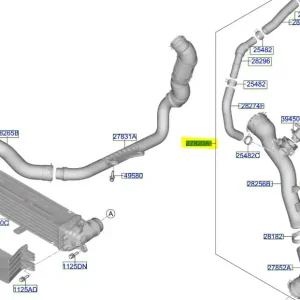 Cena promocyjna Zestaw przewodów intercoolera Kia ProCeed 20-25