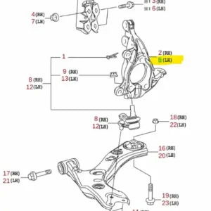 Rabat Zwrotnica Lewa Suzuki Swace - wyprzedaż
