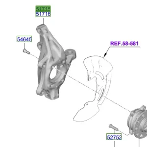 Rabat Zwrotnica lewy przód Kia Sportage 21-25